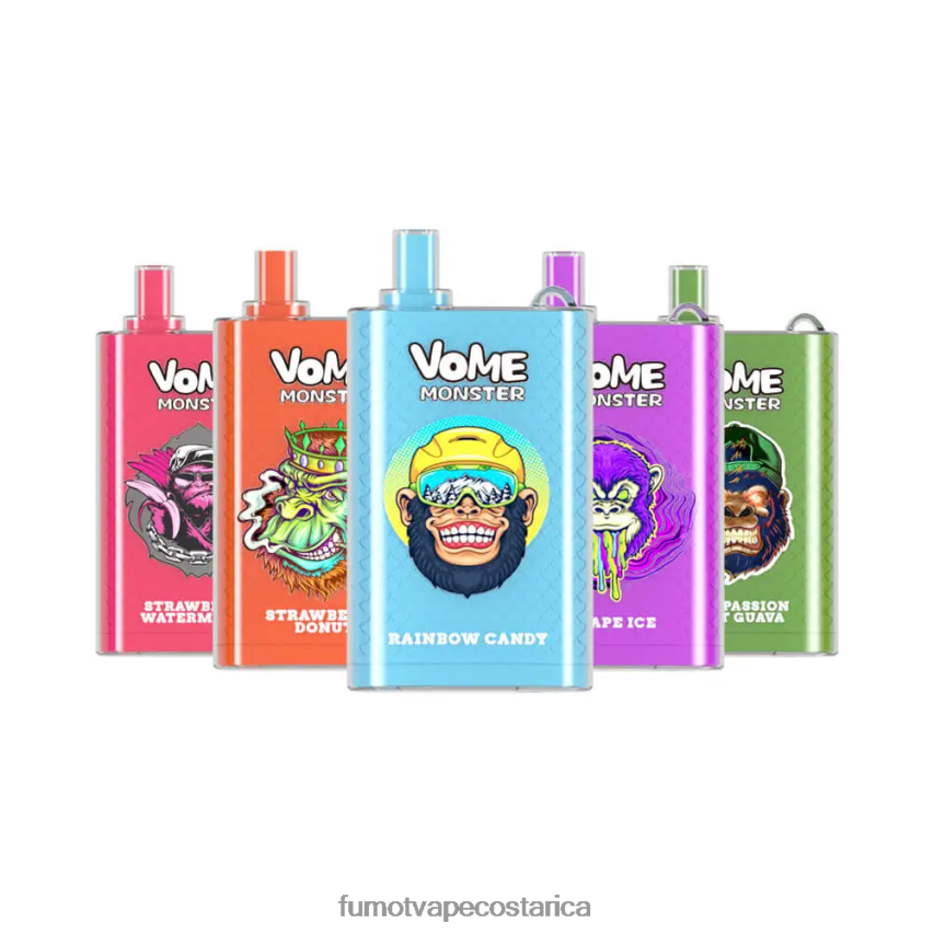 Fumot Disposable Vape - Fumot Vome Monster Dispositivo de vapeo desechable 10000 - 20 ml (1 pieza) P8Z6F6435 caramelo arcoiris