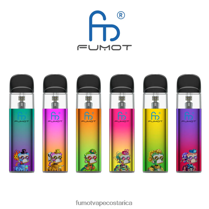 Fumot Vape Costa Rica - Fumot Dazzle Lite kit de vapeo vacío compatible con tpd (1 pieza) P8Z6F6551 verde-morado