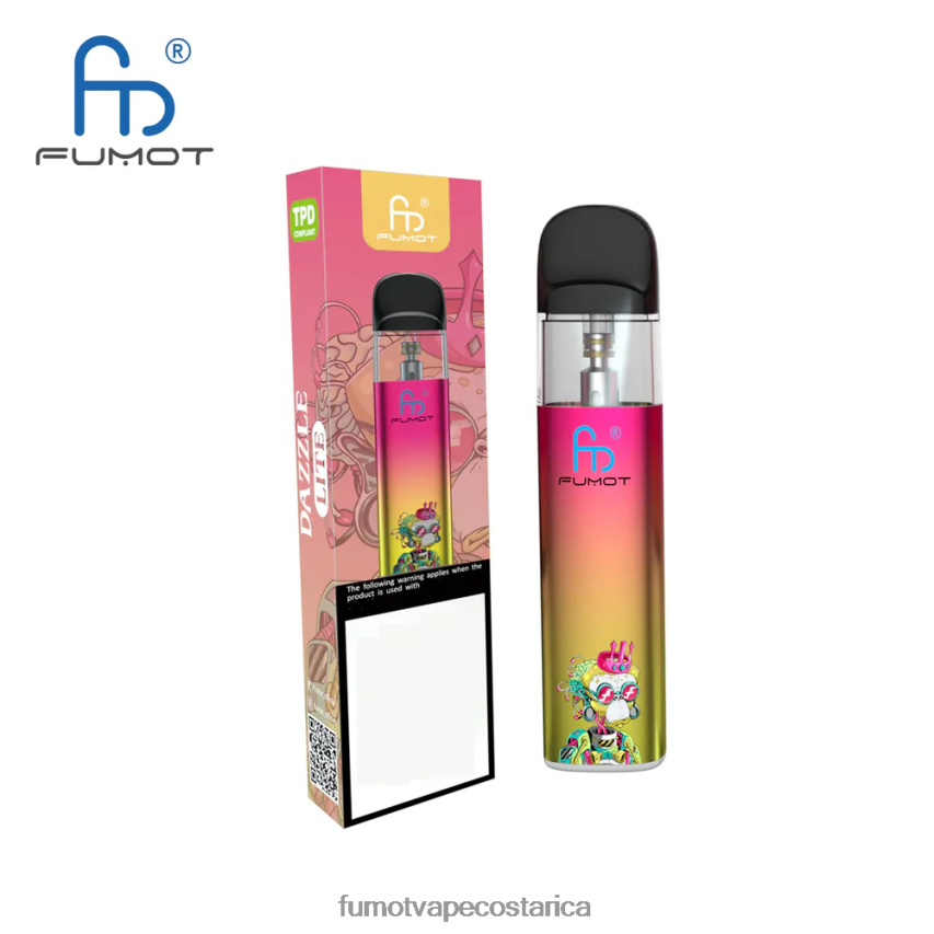 Fumot Vape Costa Rica - Fumot Dazzle Lite kit de vapeo vacío compatible con tpd (1 pieza) P8Z6F6551 verde-morado