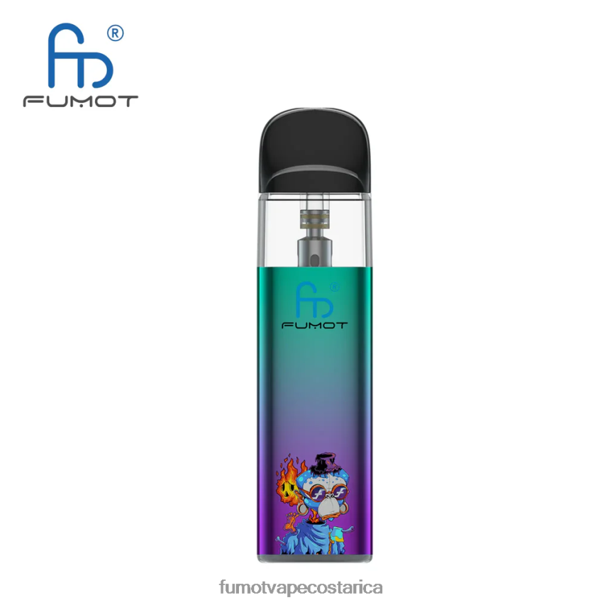 Fumot Vape Costa Rica - Fumot Dazzle Lite kit de vapeo vacío compatible con tpd (1 pieza) P8Z6F6551 verde-morado