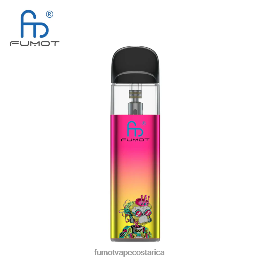 Fumot Vape Costa Rica - Fumot Dazzle Lite kit de vapeo vacío compatible con tpd (1 pieza) P8Z6F6551 verde-morado