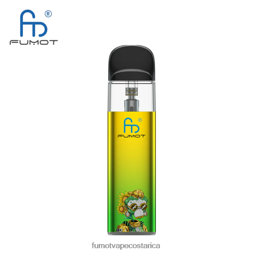 Fumot Vape Costa Rica - Fumot Dazzle Lite kit de vapeo vacío compatible con tpd (1 pieza) P8Z6F6551 verde-morado