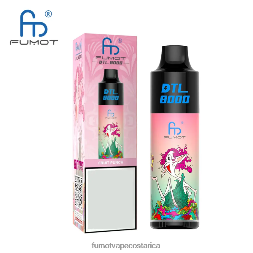 Fumot Disposable Vape - Fumot DTL Pluma vaporizador desechable 8000 - 16 ml (1 pieza) P8Z6F6425 sandia menta