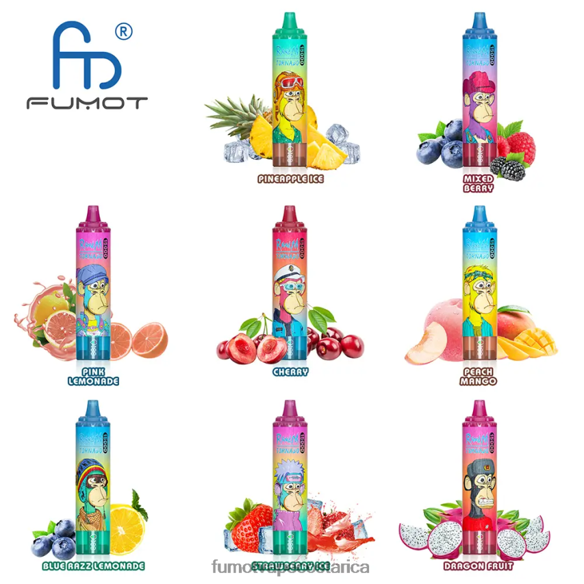 Fumot Disposable Vape - Fumot Tornado Vape desechable 25ml 15000 (1 pieza) P8Z6F6195 mango durazno